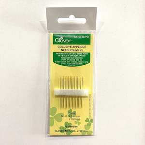 Embroidery Needles: Clover Appliqué Needles Size 10