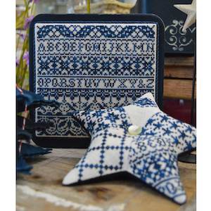 Cross Stitch Embroidery Charts: Indigo Star - Hands on Design