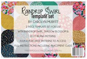 Raindrop Swirl Template Set - Carolyn Murfitt