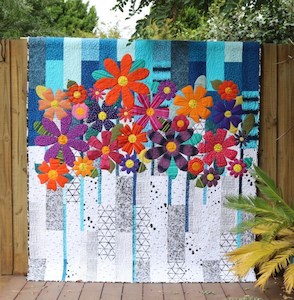 Quilting Patterns Kitsets: Indah Blossoms Quilt Pattern - Carolyn Murfitt