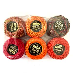 Alison Glass Perle Cotton Threads: Alison Glass + Wonderfil Perle Cotton Collection - Autumn