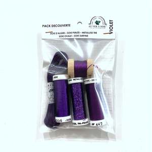Discovery Pack Silk Threads Ribbon Copy: Discovery Pack - Purple