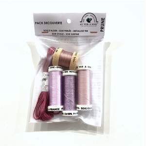 Discovery Pack Silk Threads Ribbon Copy: Discovery Pack - Plum