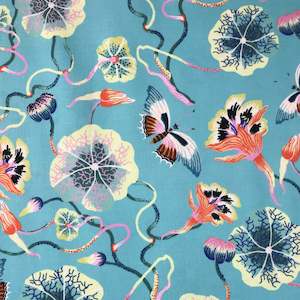 Sale Fabric: Forage - Nasturtium Blue
