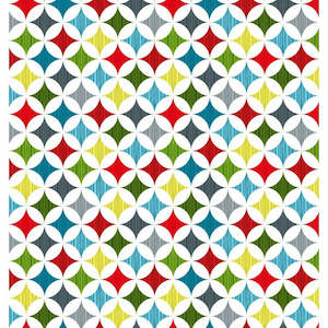 Kiwiana Fabric 1: Early Birds - Star Multi