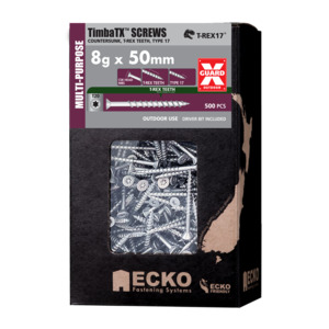 Fixings: Multipurpose Screw 8G 50mm XGuard – 500 pack