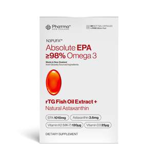 Absolute EPA Ultra Purity rTG Fish Oil Extract with Vitamin D3 + K2