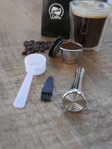 Frontpage: Reusable Stainless Steel Coffee Capsule Kit