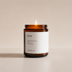 Aromatherapy Amber Candle | Large