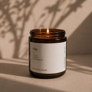 Candles: VITA Aromatherapy Amber Candle | LARGE