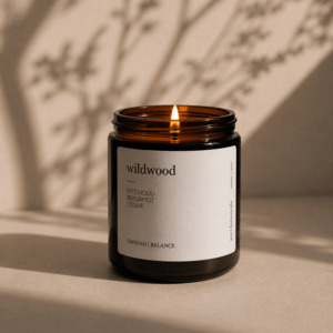 WILDWOOD AMBER AROMATHERAPY CANDLE | LARGE