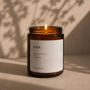Candles: NOVA AMBER CANDLE | LARGE