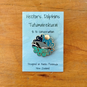 Hector's Dolphin Enamel Pin