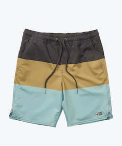Shorts: Salty Crew Wayfinder Elastic Boys Boardshorts - Mackerel
