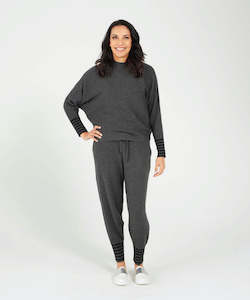 Womens Knitwear Jumpers: Zafina Nadiya Knit - Ash