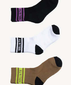 Womens Socks: St Goliath Duke Kids Socks 3 Pack - Multi
