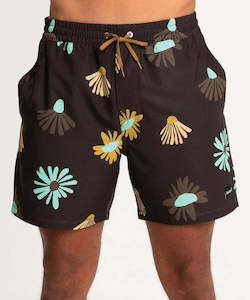 Mens Boardshorts: Hurley Mens Cannonball 17" Volley Shorts - Brown