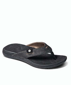 Mens Jandals: Reef Pacific Mens Jandal - Black / Brown