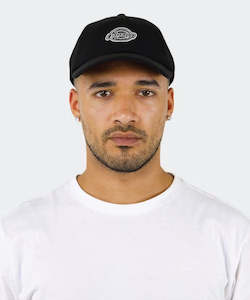 Mens Hats Beanies: Dickies Rockwood Mono 6 Panel Soft Cap - Black