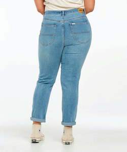 Womens Jeans: Riders Hi Mom Jean Blue Sands