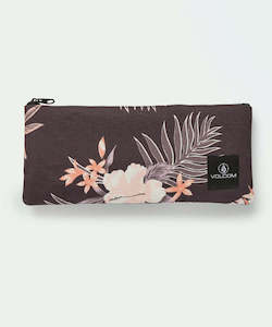 School Bags: Volcom Patch Attack Pencil Case - Charcoal