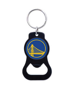 Keychain 1: WinCraft Golden State Warriors Black Bottle Opener Key Ring
