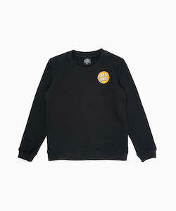 Santa Cruz Girls Flex Dot Crew Neck Black