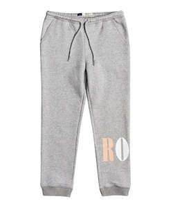 Girls Pants: Roxy Power Day Brushed Girls Trackpant Heritage Heather