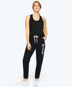 Girls Pants: Hurley One & Only Fleece Jogger Girls Black