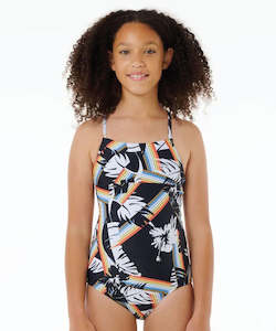 Girls Swimwear: Rip Curl Hoffman One Piece - Girl - Black