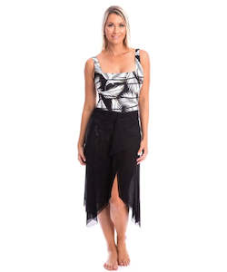 Sale: TOGS Mesh Over togs Skirt - Black