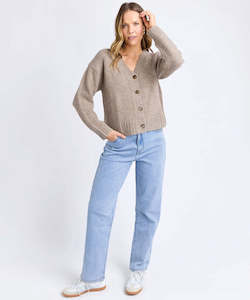 Foxwood Jensen Cardi - Mushroom