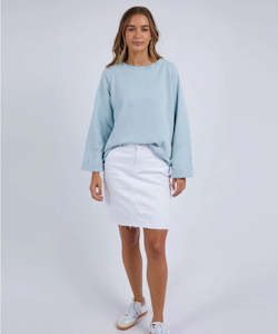 Womens Hoodies Sweatshirts: Foxwood Spencer Crew - Dream Blue