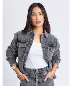 Foxwood Tularose Cord Shirt - Washed Black