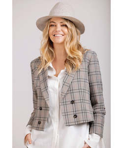 Mi Moso Contessa Blazer - Plaid