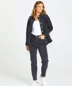 Sass Jasmine Denim Jacket - Washed Black