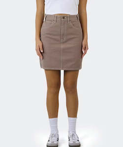 Womens Skirts: Dickies 1996 Canvas Carpenter Mini Skirt - Stone Washed