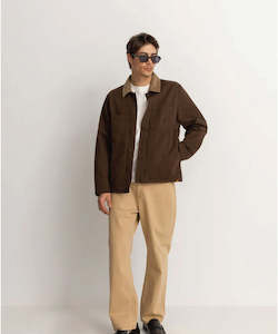 Mens Coats Vests Jackets: Rhythm Austin Jacket - Dark Brown