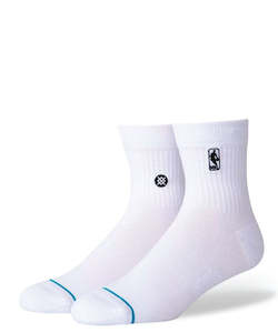 Stance Logoman ST QTR Socks - White