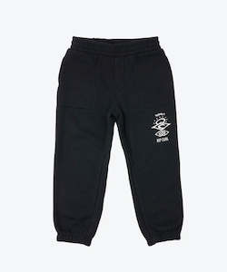Youth 1: Rip Curl Boys Search Logo Trackpant - Black