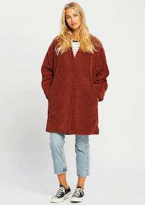 Sale: Volcom Pho Fur Coat - Brick