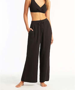 Sea Level Sunset Beach Pant - Black