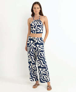 Womens Pants: Rhythm Waverly Drawstring Pant - Ink