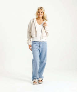 Womens Coats Jackets Vests: Homelee Emily Jacket - Ivory