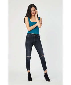 Womens Jeans: Mavi Tess Smokey Deep Tribeca Womens Jeans
