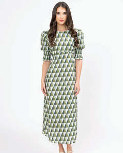 Womens Dresses: Seeking Lola Sunset Dress - Emerald