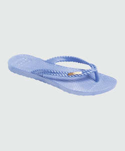 Womens Jandals Sandals Sliders: Billabong Kick Back Thong - Metallic - Blue Daze