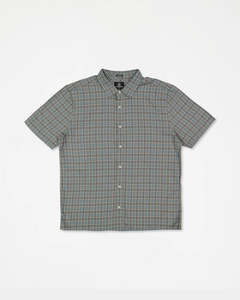 Men: Volcom Lynnfield Short Sleeve Shirt - Pewter