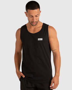 Mens Clothing: Unit Mens Singlets - Case - Black