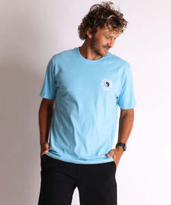 Mens T Shirts Polos: T&C Tracker Tee - Dusk Blue